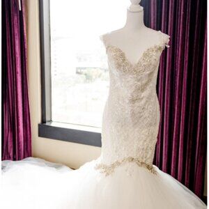 Pantora Bridal Wedding Dress Size 12 Excellent Condition- Style Krissy Modified